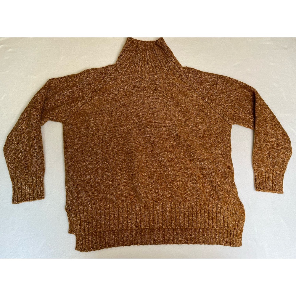 Le Lis Warm Brown Cowl Neck Sweater